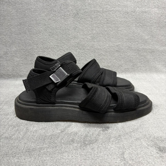 Dr Martens Sandals Mens Effra Black Open‎ Toe Sandal Size 7